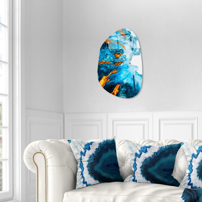 Wallity Pintura decorativa de vidrio templado UV-1104 35 x 50 cm Multicolor
